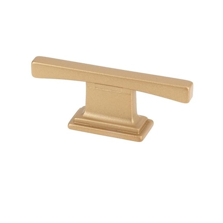 Topex Design 16 mm Thin Square Transitional T Cabinet Pull - Matte Brass 9-133600160903